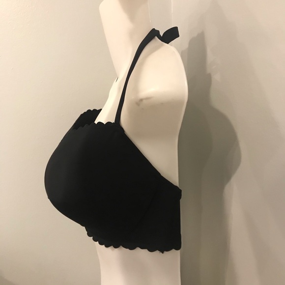 Victoria's Secret Black Scalloped Bikini Top - Picture 2 of 7